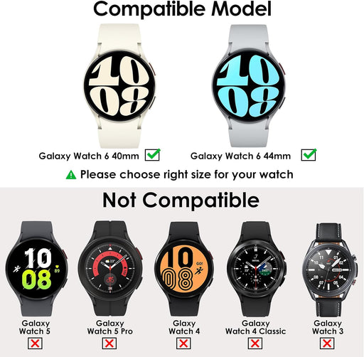 KIMILAR [Paquete de 5+5] Funda protectora de pantalla para Galaxy Watch 6 de 1.575 pulg - Quierox - Tienda Online