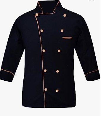 Leorenzo PN05 Chaqueta de chef para hombre, color negro - Quierox - Tienda Online