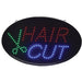 Letrero LED ovalado "Hair Cut" - Uso en interiores / 14-1/4"H x 23"W de Fantasea - Quierox - Tienda Online