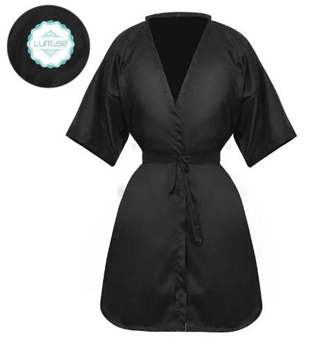 Lurrose-Bata para cliente de salón, bata para corte de pelo, estilo Kimono - Quierox - Tienda Online