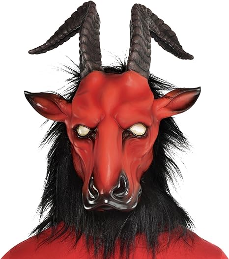 Máscara de látex Bestia satánica Baphomet - Quierox - Tienda Online