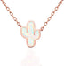 MUSTHAVE Cadena con dije de Cactus 18K Rose Gold de imitacion - Quierox - Tienda Online