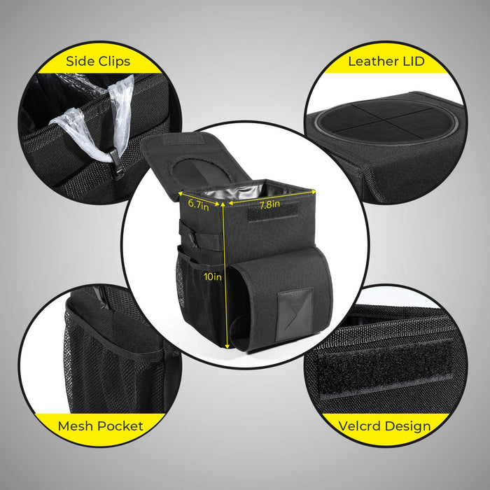 MYBESTFURN Bolsa de basura plegable para coche - Quierox - Tienda Online