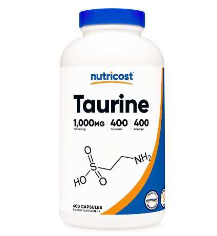 Nutricost Taurina 1000 mg, 400 cápsulas - Quierox - Tienda Online