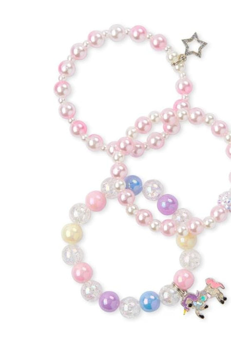 Paquete De 3 Pulseras Con Cuentas De Unicornio Para Niñas - Quierox - Tienda Online