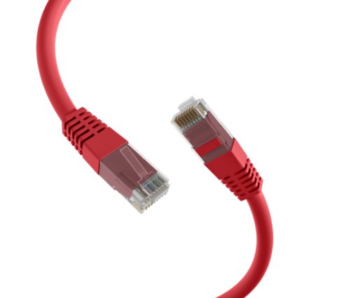 Patch Cord RJ45 Cat.5e U/UTP PVC CCA rojo - Quierox - Tienda Online