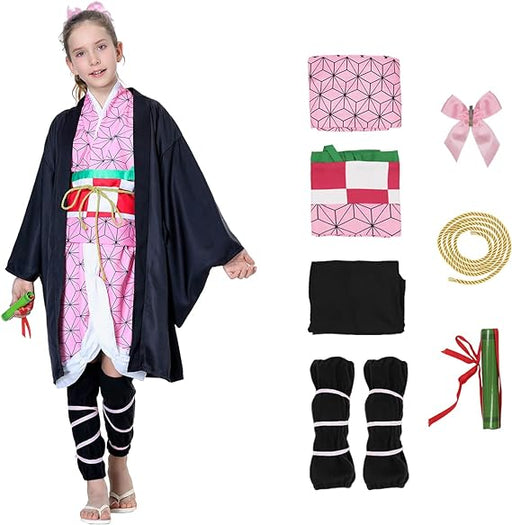 SAMDIGO Disfraz Anime Slayer Nezuk Cosplay,Traje De Kimono - Quierox - Tienda Online