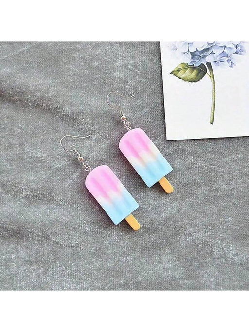 Shein 1 Uds Lindos pendientes colgantes con ventosa de hielo, de estilo japonés/coreano - Quierox - Tienda Online