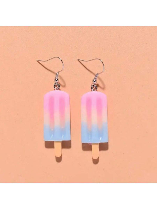 Shein 1 Uds Lindos pendientes colgantes con ventosa de hielo, de estilo japonés/coreano - Quierox - Tienda Online