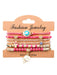 SHEIN 6 Unids/set Pulseras De Cuentas En Rosa - Quierox - Tienda Online