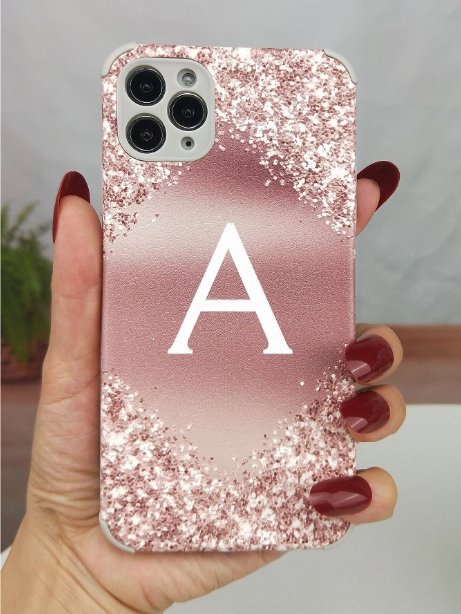 SHEIN cover de teléfono con gráfico de letras A para iPhone 12 PRO MAX - Quierox - Tienda Online