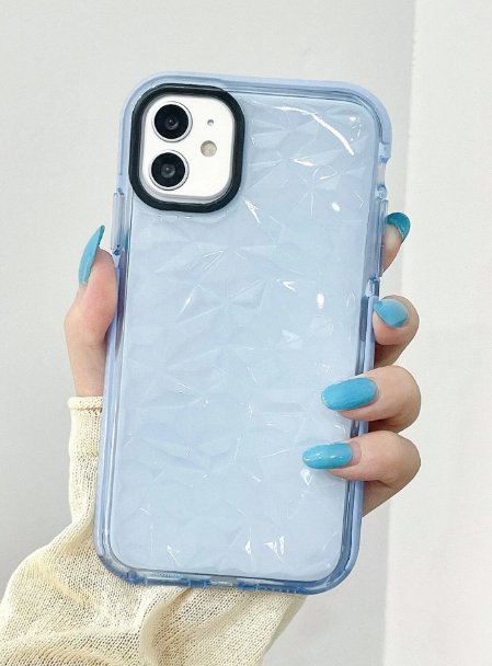 SHEIN COVER de teléfono transparente con textura para iPhone 12 pro max - Quierox - Tienda Online