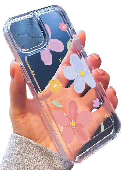 SHEIN cover transparente floral para teléfono para iphone 7-8 - Quierox - Tienda Online