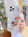 Shein Floral Phone Case transparente, para iPhone XS Max - Quierox - Tienda Online