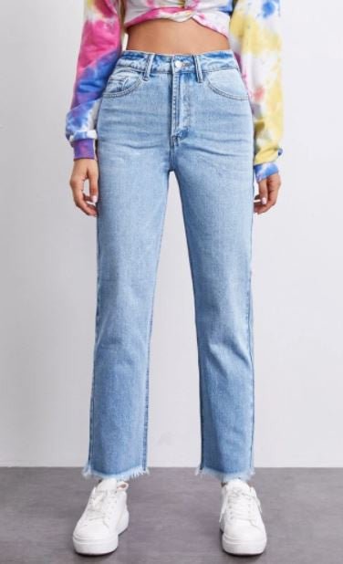 SHEIN Jeans de cintura alta - Quierox - Tienda Online