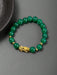 SHEIN PAQ. 2 pulsera con cuentas de cristal verde Pixiu - Quierox - Tienda Online