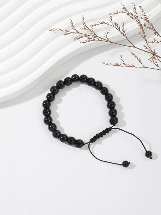 SHEIN pulsera de cuentas de piedra a la moda para hombres - Quierox - Tienda Online