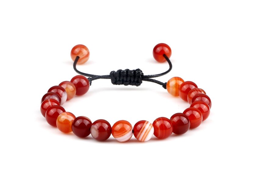 SHEIN pulsera de cuentas de piedra a la moda para hombres - Quierox - Tienda Online