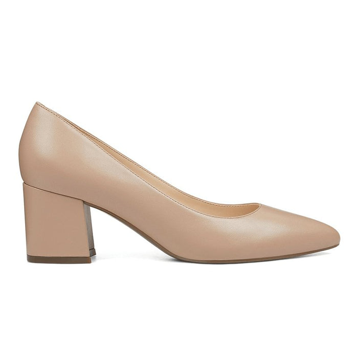 Tacones de bloque de cuero natural para mujer Nine West ISSA