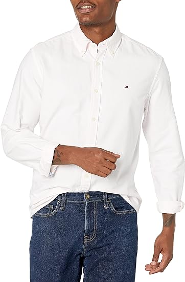 Tommy Hilfiger Camisa de botones para hombre