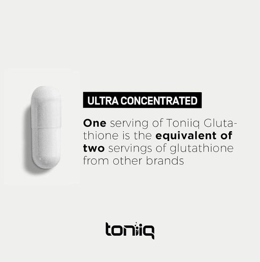 Toniiq Cápsulas de glutatión de ultra alta resistencia - Fórmula concentrada de 1000 mg - Quierox - Tienda Online