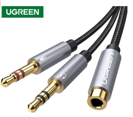 Ugreen-separador de auriculares para ordenador, 3,5mm, hembra a 2 macho, 3,5mm, - Quierox - Tienda Online