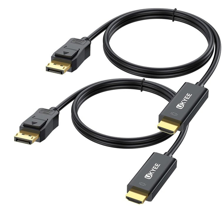 UKYEE Displayport Cable HDMI de 6 pies - Quierox - Tienda Online