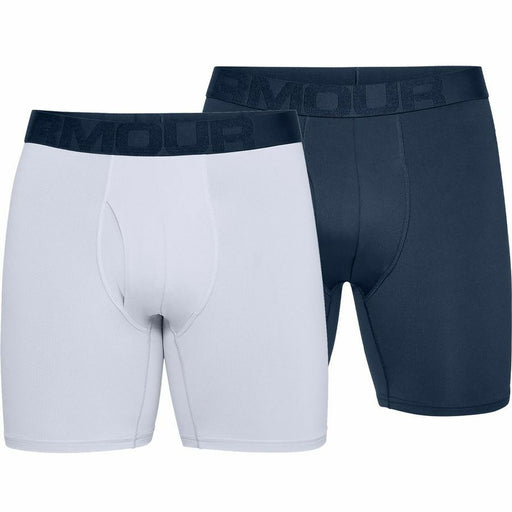 Under Armour Paquete de 2 calzoncillos boxer de malla tecnológica de 6" gris/azul - Quierox - Tienda Online