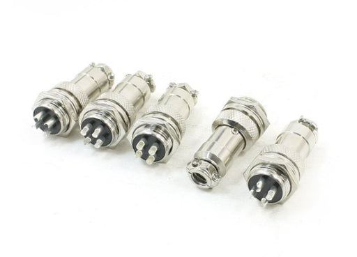 Uxcell AC400 V 5 x 5 A 4 pines 16 mm Rosca Aviación Circular Conector macho - Quierox - Tienda Online