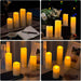 Velas sin llama, velas LED, juego de 5 (D 2.1" XH 4" 5" 6" 7") Velas LED - Quierox - Tienda Online