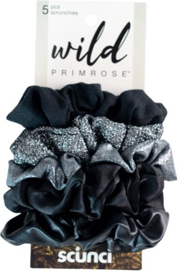 Wild Primrose by Scunci Original Scrunchie en varios tejidos de moda negros, per - Quierox - Tienda Online