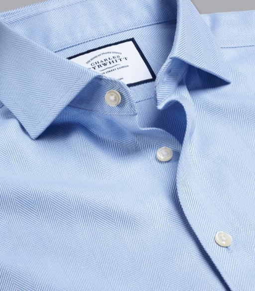 Zoom Detalles sobre el producto:Camisa con cuello italiano y diseño de espiga - Quierox - Tienda Online